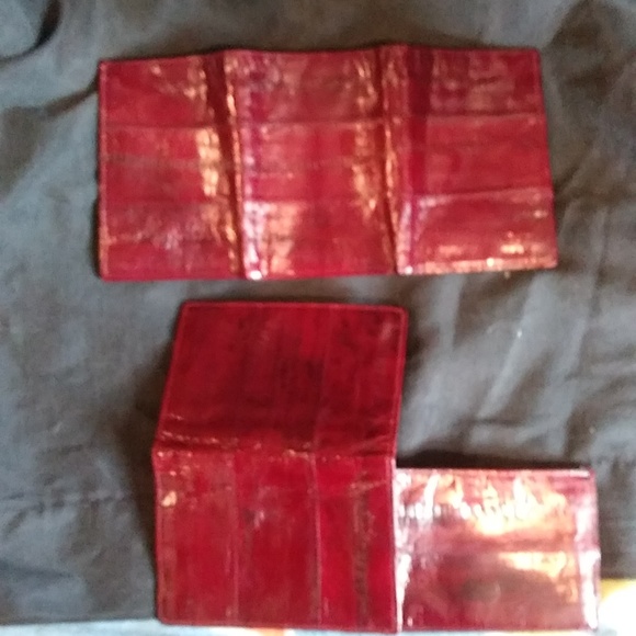 Mens Eel Skin Wallets (2) Different Styles.Unused. - Picture 3 of 10